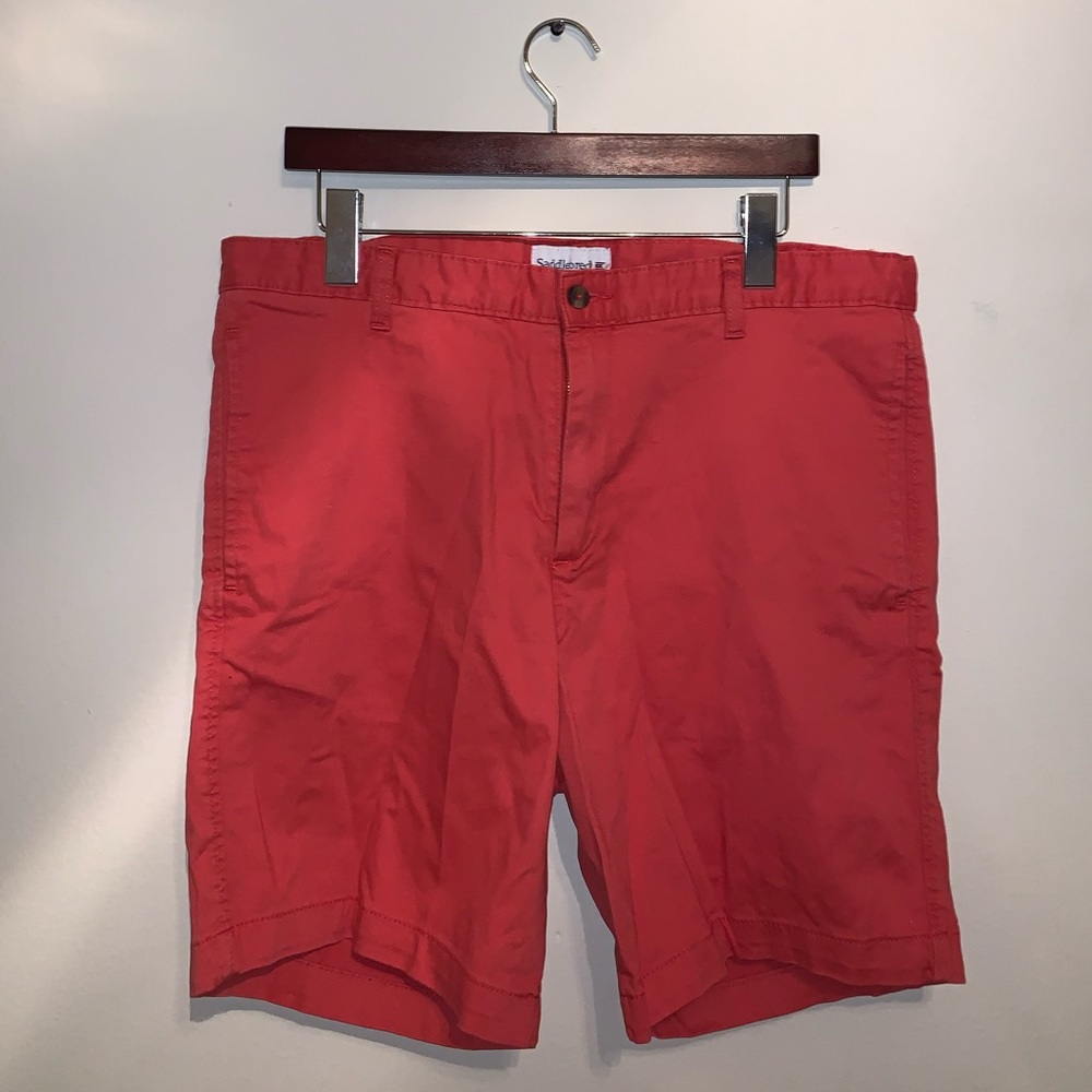 Saddlebred Red Cargo shorts size waist 32 - Picture 2 of 8